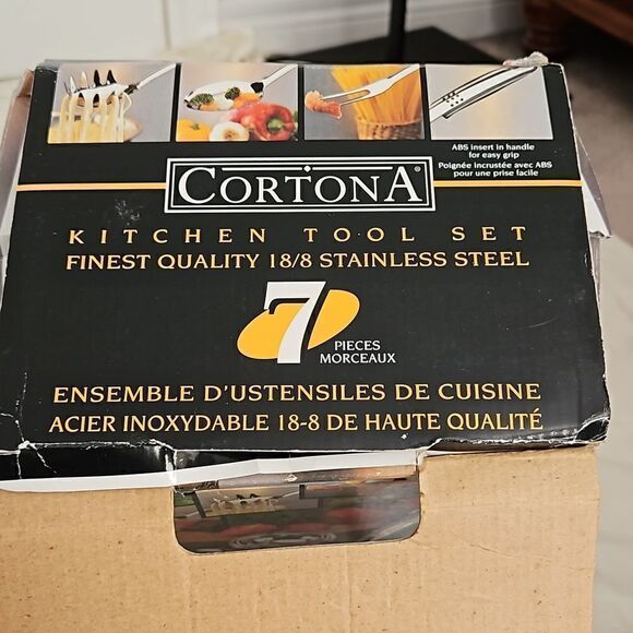 HP Cortona kitchen 7 Pieces Tool Set Finest Quality 18/8 Stainless Steel - Picture 4 of 16